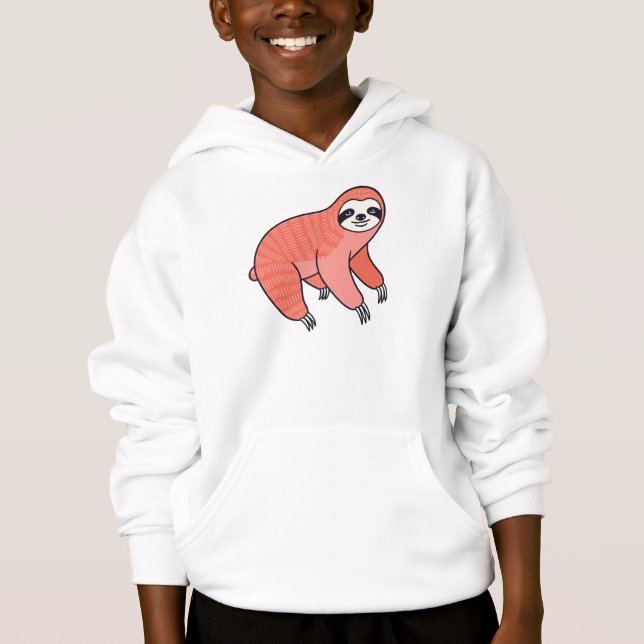 Cute Sloth Kids  Hoodie (Vorderseite)