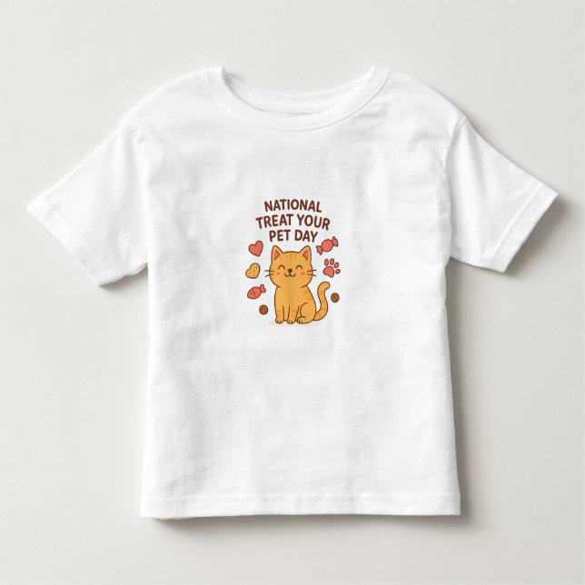 Cute Smiling Cat Shirt | National Treat  Pet Day (Vorderseite)