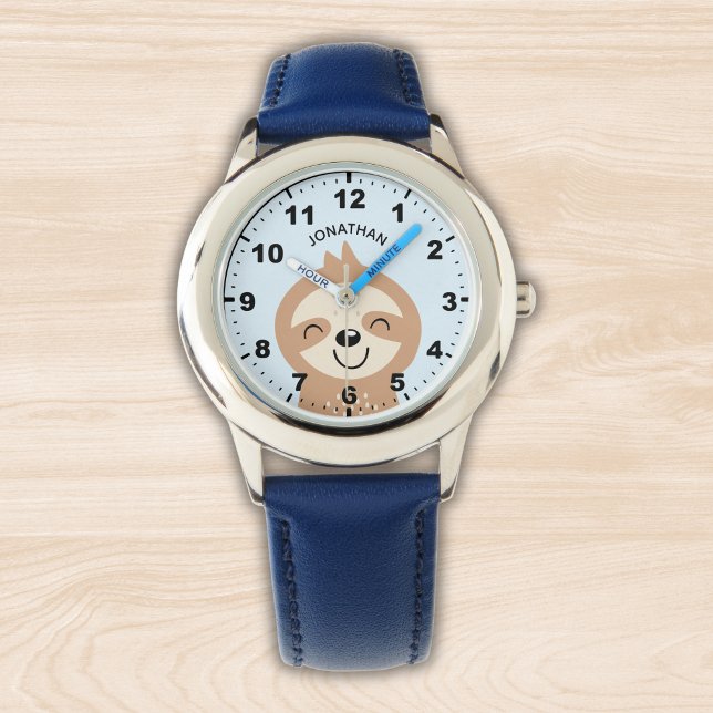 Cute smiling sloth for kids armbanduhr (Von Creator hochgeladen)