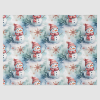 Cute Snowman Christmas  Seidenpapier