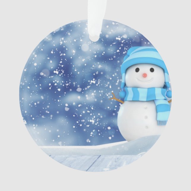 Cute Snowman Ornament (Vorderseite)