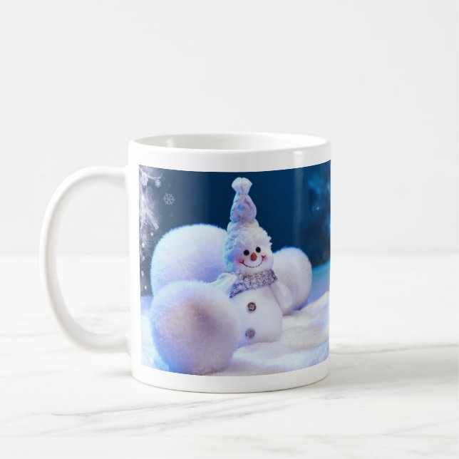 Cute Snowman Winter / Christmas Mug Kaffeetasse (Links)
