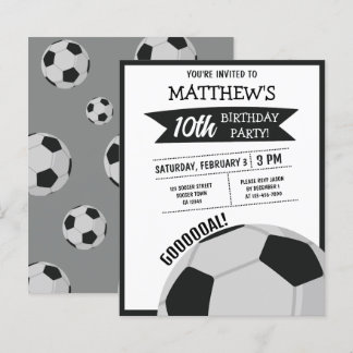 Cute Soccer Ball Ribbon Haushalt Geburtstag Einlad