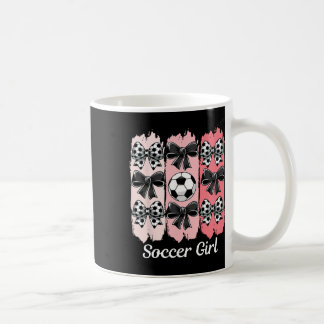 Cute Soccer Girl Coquette Bow Soccer Girl Soccer B Kaffeetasse