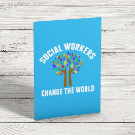 Cute Social Work Quote Karte