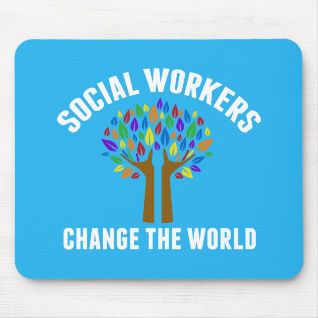 Cute Social Work Quote Mousepad (Vorne)