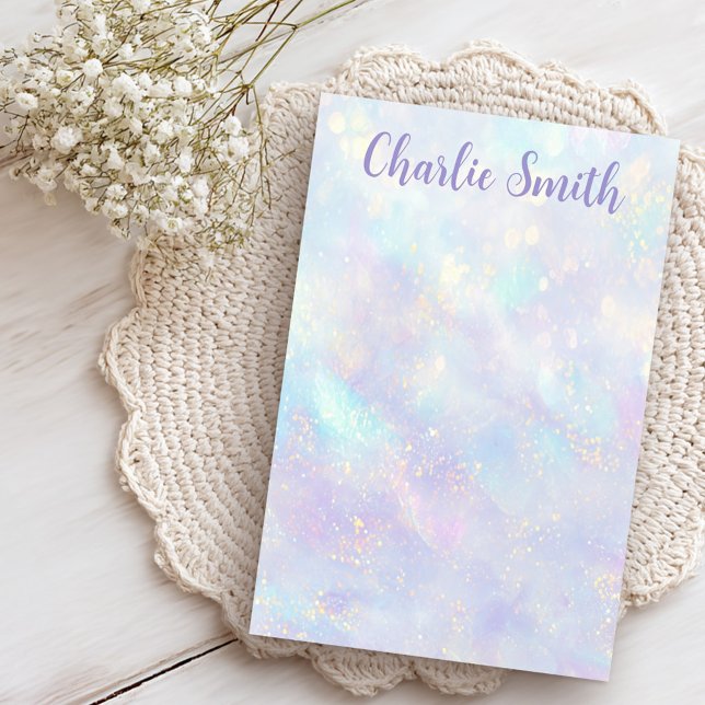 Cute soft pastel background script name post-it klebezettel (Cute soft pastel background script name post-it notes)