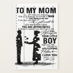 Cute Son To My Mom Gift Lovely Family Gift Planer