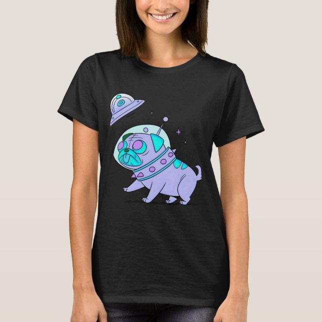Cute Space Dog T-Shirt (Vorderseite)