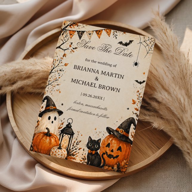 Cute Spooky Autumn Save The Date (Von Creator hochgeladen)