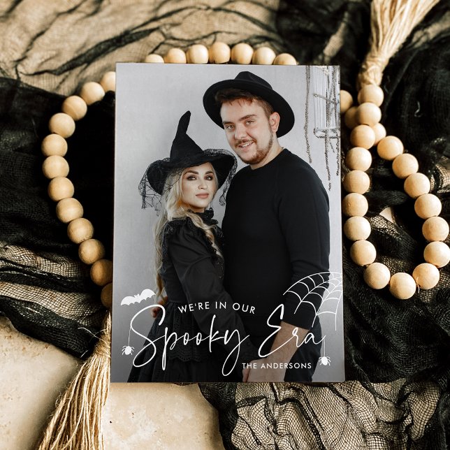 Cute Spooky Era Photo Halloween Feiertagskarte (Von Creator hochgeladen)