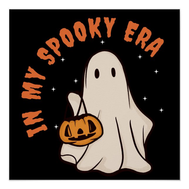 Cute Spooky Ghost Ära Poster (Vorderseite)