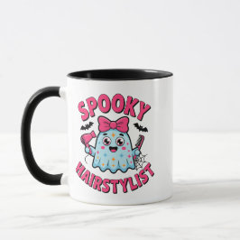 Cute Spooky Hairstylist Funny Ghost Halloween Tasse