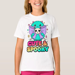 Cute & Spooky Monster Sweatshirt with Skulls & Sta T-Shirt