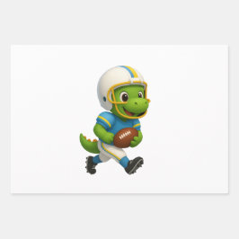 Cute Sporty  Dinosaurs – Sporty Dinos paper Geschenkpapier Set