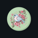 Cute Spring Bluebird & Cherry Blossom Watercolor A Magnet<br><div class="desc">Bring the fresh feeling of Spring into your home with this charming Bluebird artwork. The design features a sweet, round bird sitting amongst vibrant pink cherry blossoms (Sakura). With its soft colors and whimsical style, this is the perfect design for nursery decor, Easter greeting cards, or a thoughtful Mother's Day...</div>