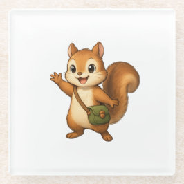 Cute Squirrel Coaster – Okojo and Friends Glasuntersetzer