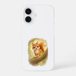 Cute Squirrel iPhone 16 Case Kawaii Forest Hülle