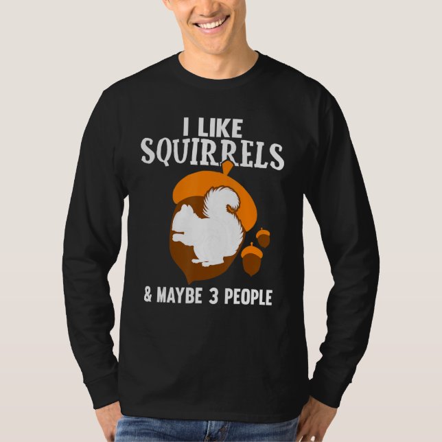 Cute Squirrel Kids Boys Girls Funny Animal Squirre T-Shirt (Vorderseite)