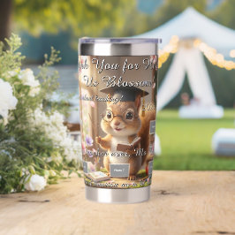 Cute Squirrel Teacher Appreciation Tumbler Thermobecher