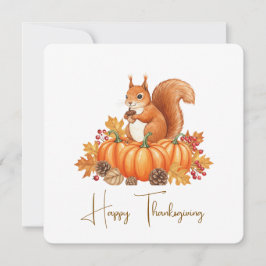 Cute squirrel thanksgiving card  karte