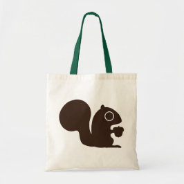Cute Squirrel with Nut Woodland Animal Wildlife Tragetasche
