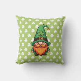 Cute St. Patrick's Day Lucky Leprechaun Gnome Kissen