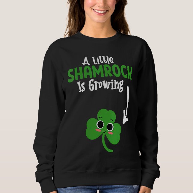 Cute  St Patricks Day Pregnancy Announcemen Sweatshirt (Vorderseite)