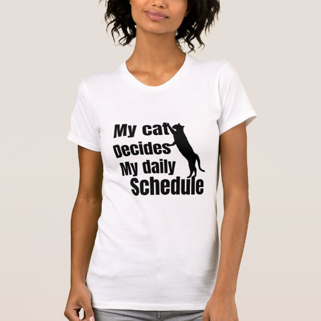 Cute Standing cat design T-Shirt (Vorderseite)