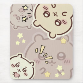 Cute Starry Bunny Pattern Gaming Mousepad