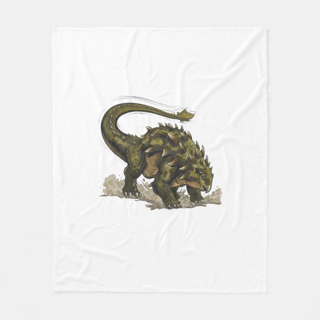 Cute Stegosaurus  Fleecedecke (Vorderseite)