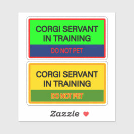 Cute  stickers for Corgi servant Aufkleber