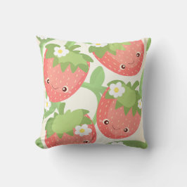 Cute Strawberry Garden Kissen