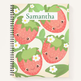 Cute Strawberry Garden Notizbuch