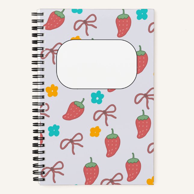 Cute Strawberry Notebook Notizbuch (Vorderseite)