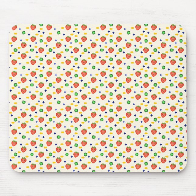 Cute Strawberry Pattern Mousepad (Vorne)