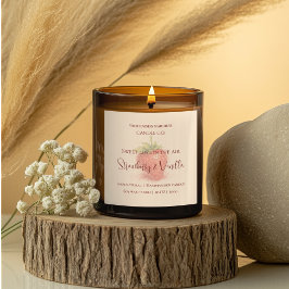 Cute Strawberry - Sweet Valentine Candle Label Quadratischer Aufkleber