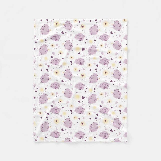 Cute Stylized Sheep Baby Fleece Blanket (Vorderseite)