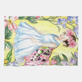 Cute Summer Fairy Kitchen Towel Geschirrtuch