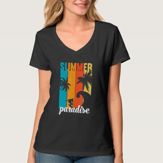 Cute Summer  Summer Paradise Summer T-Shirt (Vorderseite)