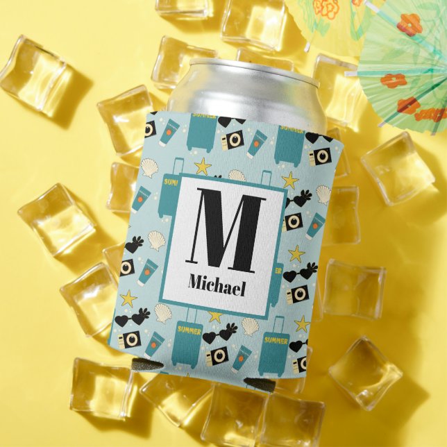 Cute Summer Vacation Elements Dosenkühler (In Situ Sommer)