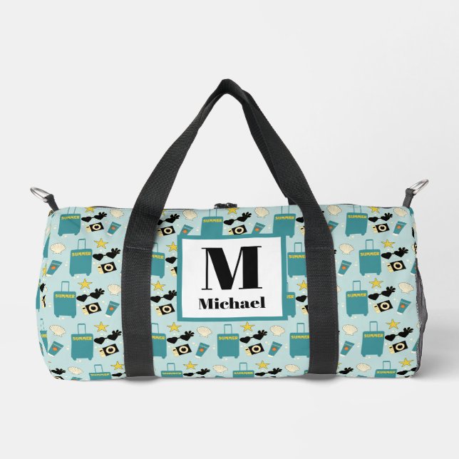 Cute Summer Vacation Elements Duffle Bag (Vorderseite)
