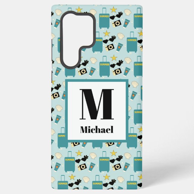Cute Summer Vacation Elements Samsung Galaxy Hülle (Rückseite)