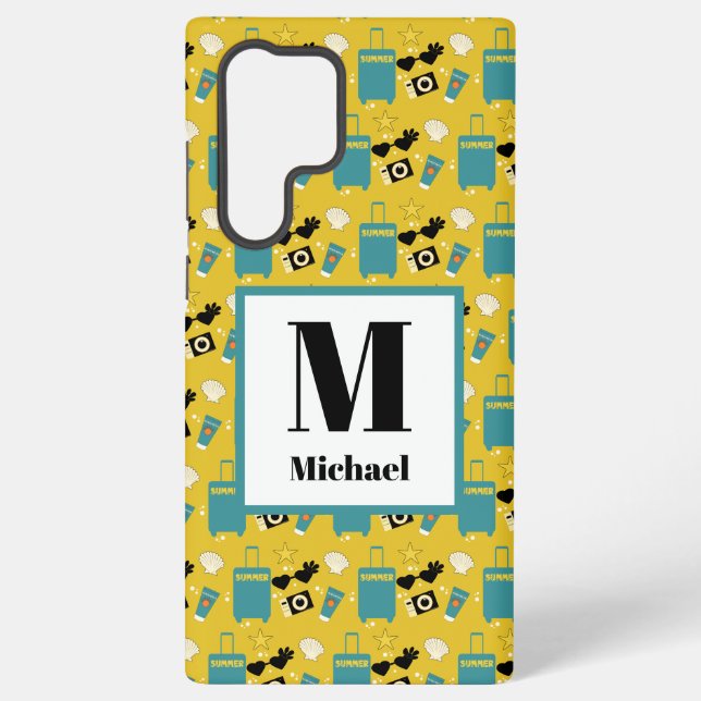 Cute Summer Vacation Elements Samsung Galaxy Hülle (Rückseite)