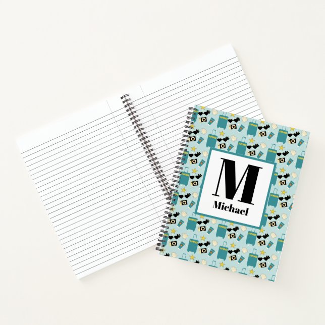 Cute Summer Vacation Elements Spiral Notebook Notizbuch (Innenseite)