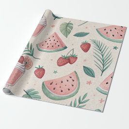 Cute Summery Wrapping Paper Geschenkpapier