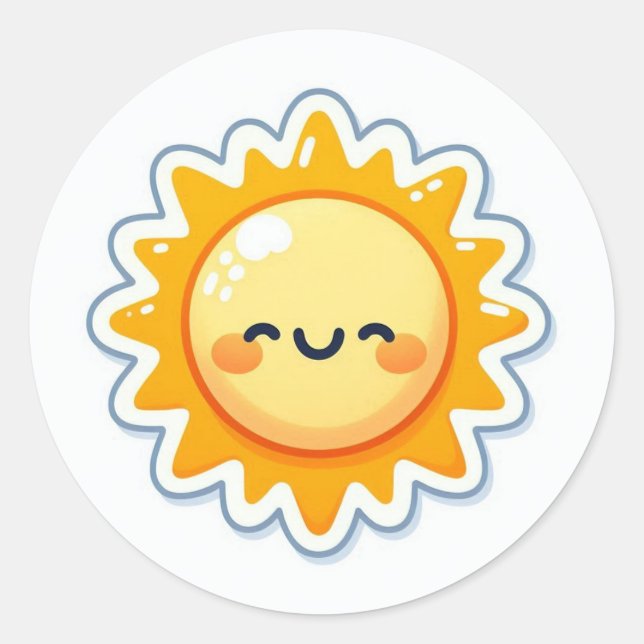 cute sun sticker (Vorderseite)