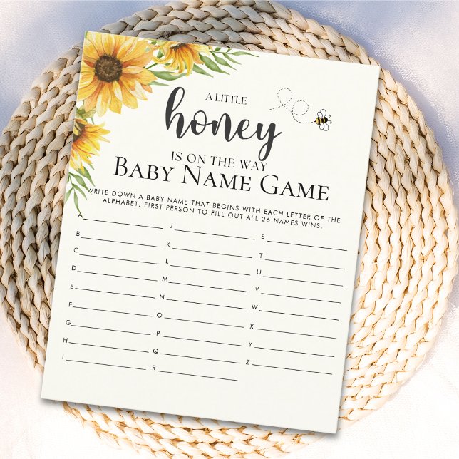 Cute Sunflower Bee Baby Shower (Von Creator hochgeladen)