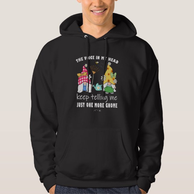 Cute Sunflower garden gnome with bees and flowers  Hoodie (Vorderseite)