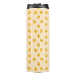 Cute Suns Pattern – Whimsical Sunny Sky Design Thermosbecher